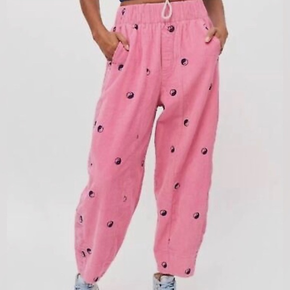 BDG Zaria Embroidered Corduroy Yin Yang Pants - Picture 2 of 9